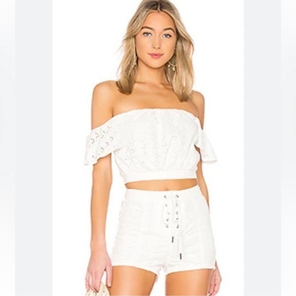 Amuse Society x Revolve Look My Way Eyelet Crop